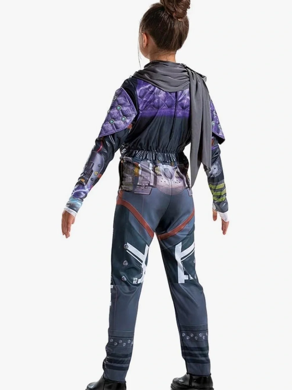 Apex, Legends Wraith Costume, Kids, Size Medium 7-8,Official Deluxe Apex Costume